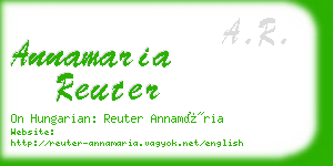 annamaria reuter business card